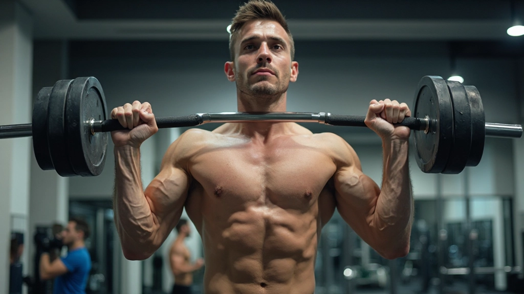 Профессиональная фотография молодого человека в спортивной одежде, выполняющего упражнения в современном спортзале