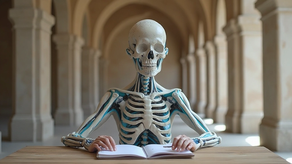 Визуальное представление метода дворца памяти с воображаемым зданием