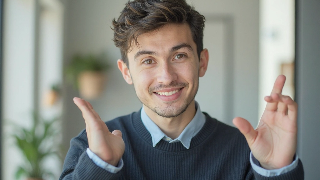 Профессиональное фото молодого человека, казахского происхождения, улыбающегося, возраст 25-32 года